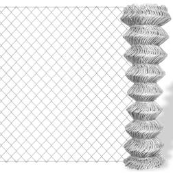 vidaXL Chain Link Fence 59.1"x82ft