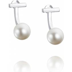 Efva Attling 60's Earrings - Silver/Pearl