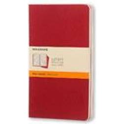 Moleskine Ruled Cahier L - Red Cover (3 Set), Ukendt format (Paperback, 2009)