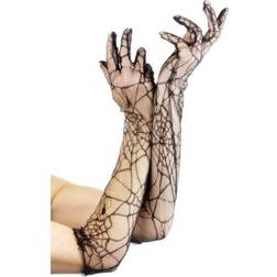 Smiffys Lace Gloves 53Cm/21 Inches Black