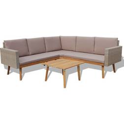 vidaXL 43133 Outdoor Lounge Set, 1 Table incl. 3 Sofas