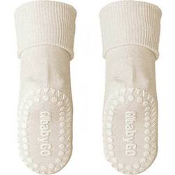 Go Baby Go Bamboo Non-Slip Socks - Off White