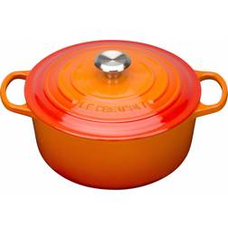 Le Creuset Volcanic Signature with lid 1.77 gal 11 "