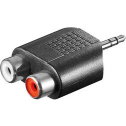 Wentronic 2RCA-3.5mm M-F Adapter