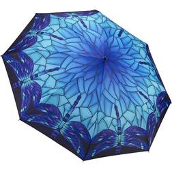 Galleria Folding Umbrella Stained Glass Dragonfly