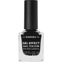 Korres Sweet Almond Gel Effect Nail Colour #100 Black 11ml