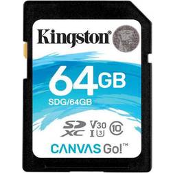 Kingston Canvas Go! SDXC Class 10 UHS-I U3 V30 90/45MB/s 64GB