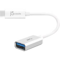 j5create USB A - USB C Adapter 3.1 Gen 2 0.3ft