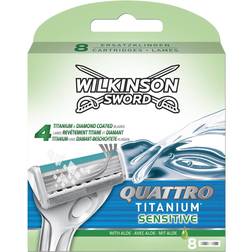 Wilkinson Sword Quattro Titanium Sensitive Blades 8-pack