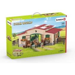 Schleich Stable with Horses & Accessories 42195