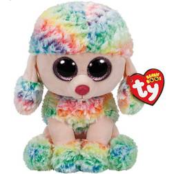 TY Beanie Boos Rainbow Multicolor Poodle 23cm