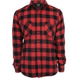 Urban Classics Checked Flanell Shirt - Black/Red