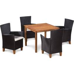 vidaXL 44100 Patio Dining Set, 1 Table incl. 4 Chairs