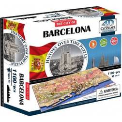 4D Cityscape The City of Barcelona 1100 Pieces