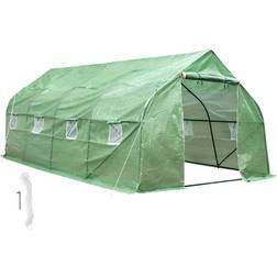 tectake Foil Tent 18m² Rustfritt stål Plast