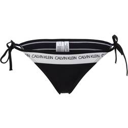 Calvin Klein CK Logo Side Tie Bikini Bottom - PVH Black