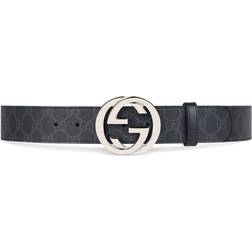 Gucci GG Supreme Belt - Black/Grey