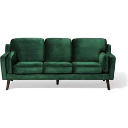Beliani Lokka Velvet Sofa 204cm 3-Sitzer