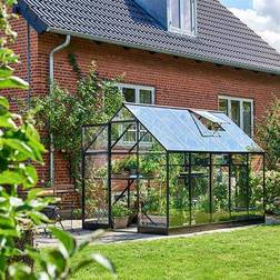 Halls Greenhouses Qube 610 6.2m² 3mm Aluminium Gehärtetes Glas