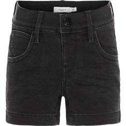 Name It Mini Slim Fit Denim Shorts - Black/Black Denim (13161811)