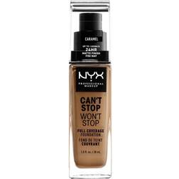 NYX Can't Stop Won't Stop Full Coverage Foundation CSWSF15 Caramel