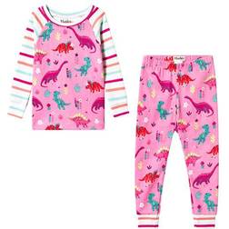 Hatley Darling Dinos Raglan Pajama Set - Pink (S19PDK1269)