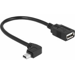 83245 USB A-USB Mini-B 2.0 M-F Angled 0.2m