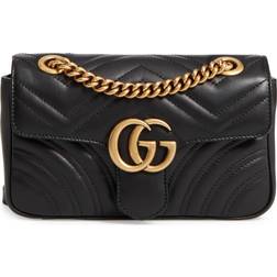 Gucci GG Marmont Matelassé Mini Bag - Black Leather