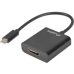Lanberg USB C-HDMI 3.1 M-F 0.2m