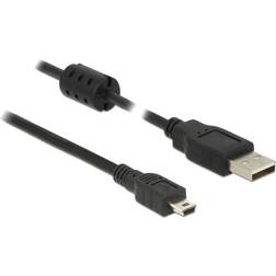 DeLock Ferrite USB A - USB Mini-B 2.0 3m