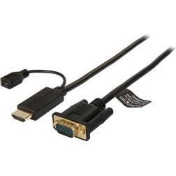 StarTech HDMI-VGA/USB Micro B M-F 3ft