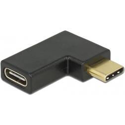 Angled USB C-USB C 3.1 (Gen.2) M-F Adapter