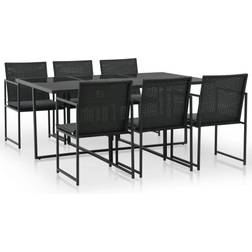 vidaXL 44444 Patio Dining Set, 1 Table incl. 6 Chairs