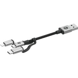 USB A-Lightning/USB B Micro/USB C 1m