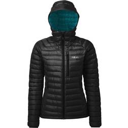 Rab Women's Microlight Alpine Jacket - Black/Seaglass