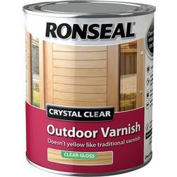 Ronseal Crystal Clear Outdoor Varnish Wood Protection Transparent 0.25L
