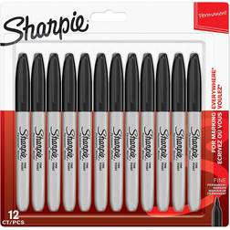Sharpie Fine Point Permanent Marker Black 12 Pack