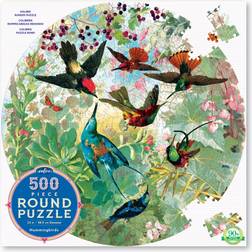 Eeboo Hummingbirds 500 Pieces Round Puzzle