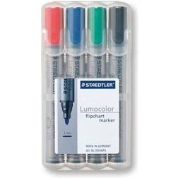Staedtler Lumocolor Flipchart Marker 356 2mm 4-pack