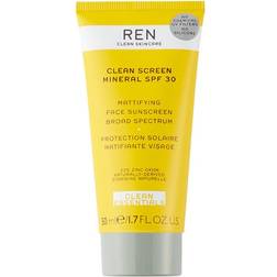 REN Clean Skincare Clean Screen Mineral Mattifying Face Sunscreen SPF30 1.7fl oz