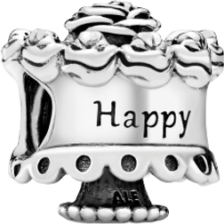 Pandora Birthday Cake Bead Charm - Silver
