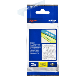 Brother P-Touch Labelling Tape White on Clear