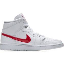 Nike Air Jordan 1 Mid W - White/University Red