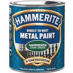 Hammerite Direct to Rust Hammered Effect Metallmaling Grønn 0.25L