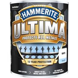 Hammerite Ultima Metallmaling Hvit 0.75L
