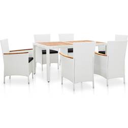 vidaXL 45981 Patio Dining Set, 1 Table incl. 6 Chairs
