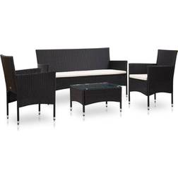vidaXL 45889 Outdoor Lounge Set, 1 Table incl. 2 Chairs & 1 Sofas