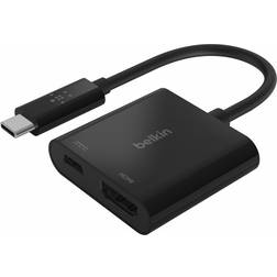 Belkin USB C - HDMI/USB C PD M-F Adapter 0.4ft