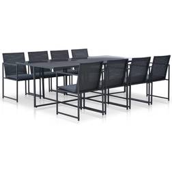 vidaXL 44445 Patio Dining Set, 1 Table incl. 8 Chairs