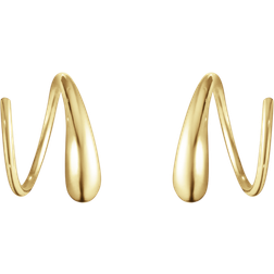 Georg Jensen Mercy Swirl Earrings - Gold